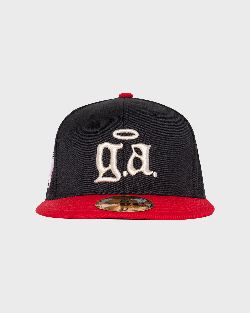 LOGO LEAGUE FITTED HAT (NAVY / RED)