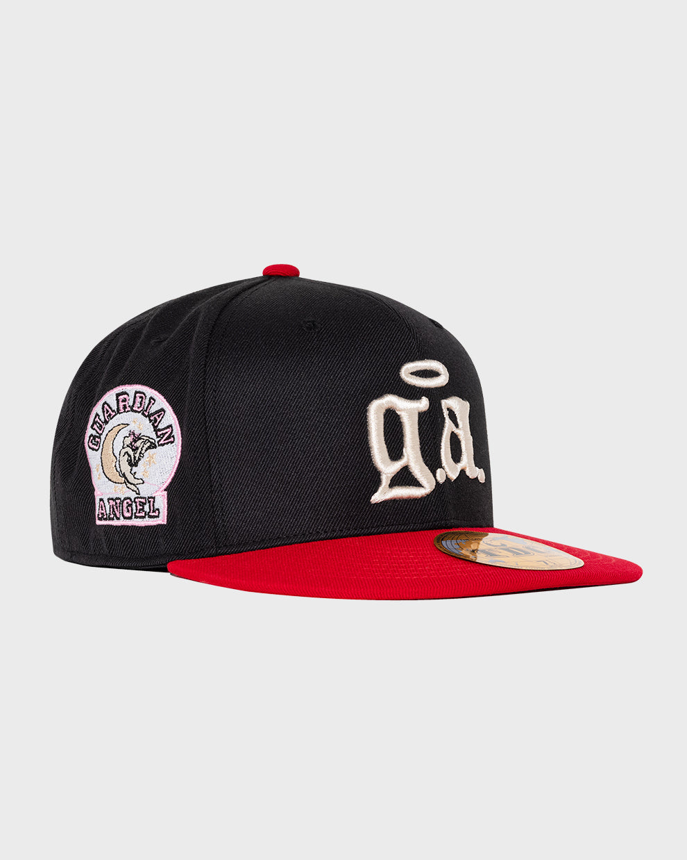 LOGO LEAGUE FITTED HAT (NAVY / RED)