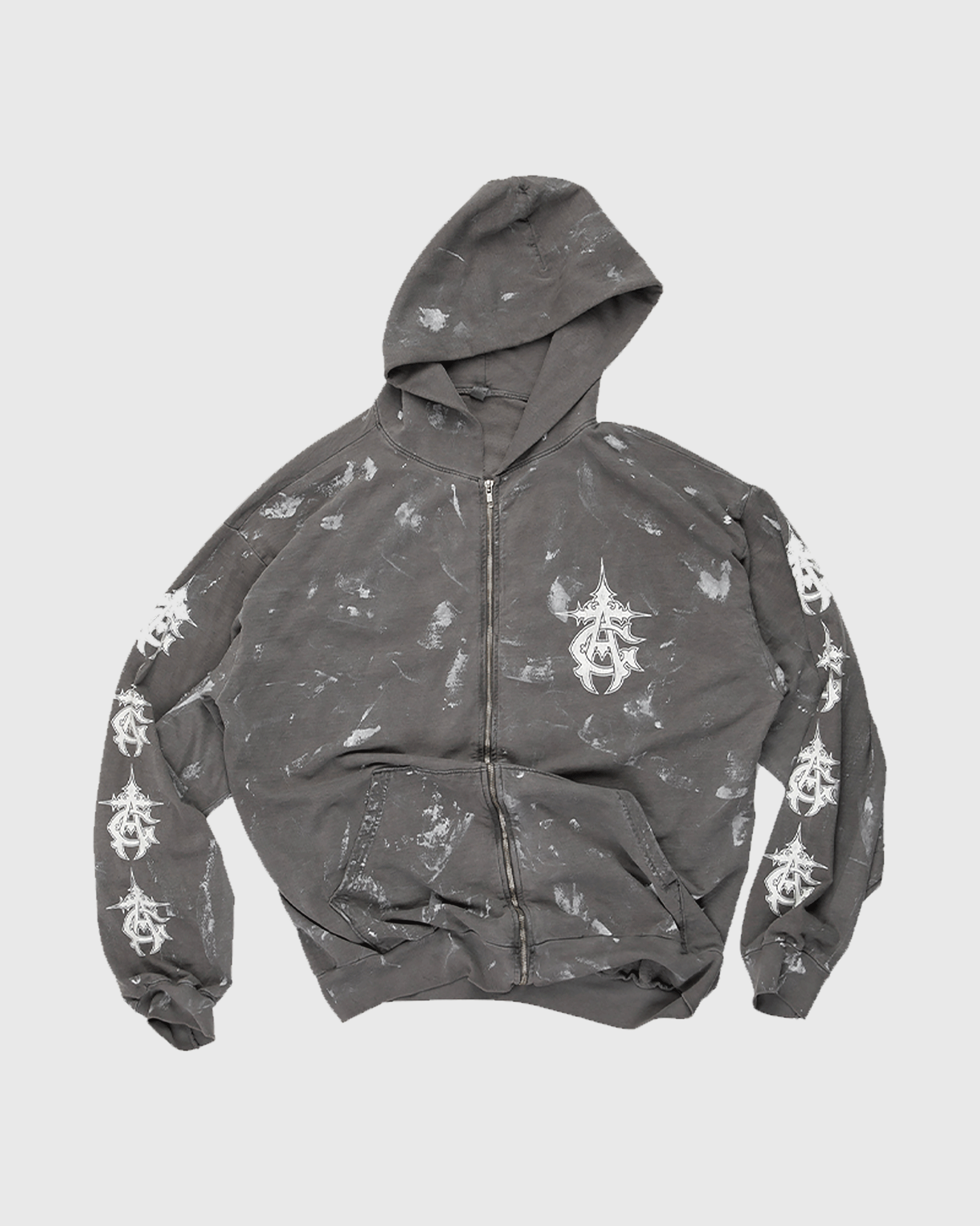 MONOGRAM PAINTER ZIP SWEATSHIRT