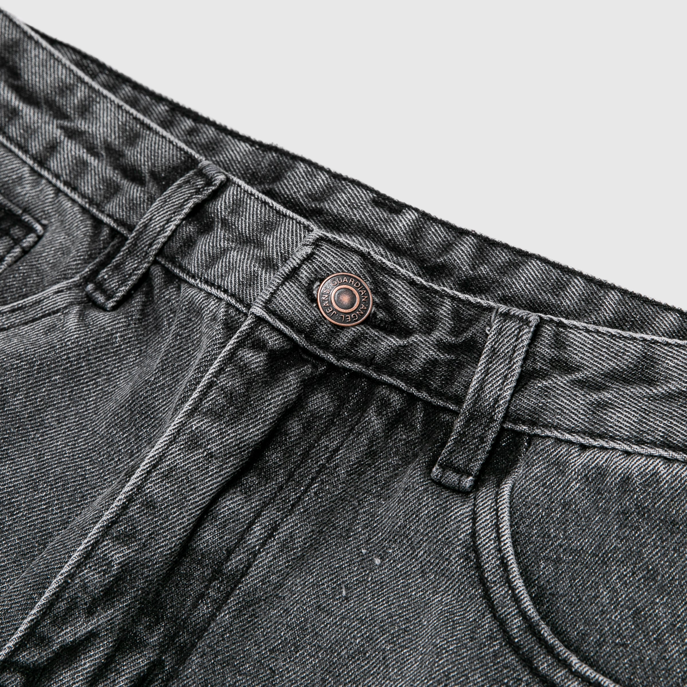 RELAXED WASHED DENIM PANTS
