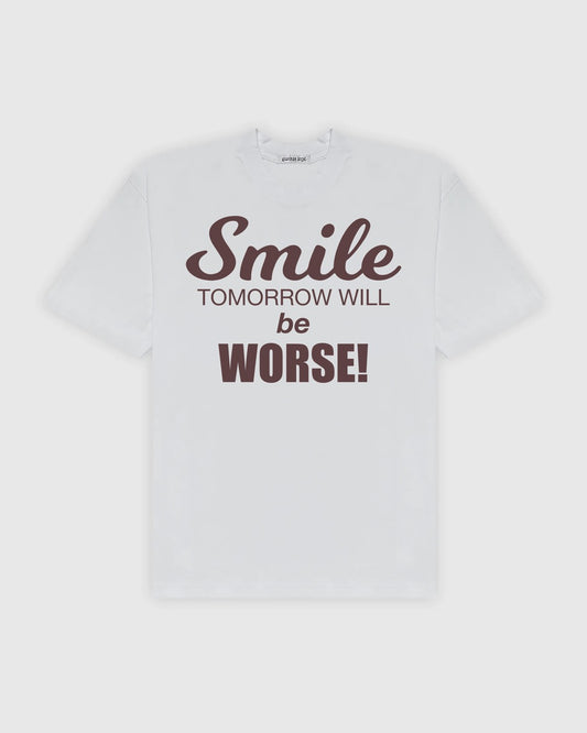 SMILE T-SHIRT (BROWN)