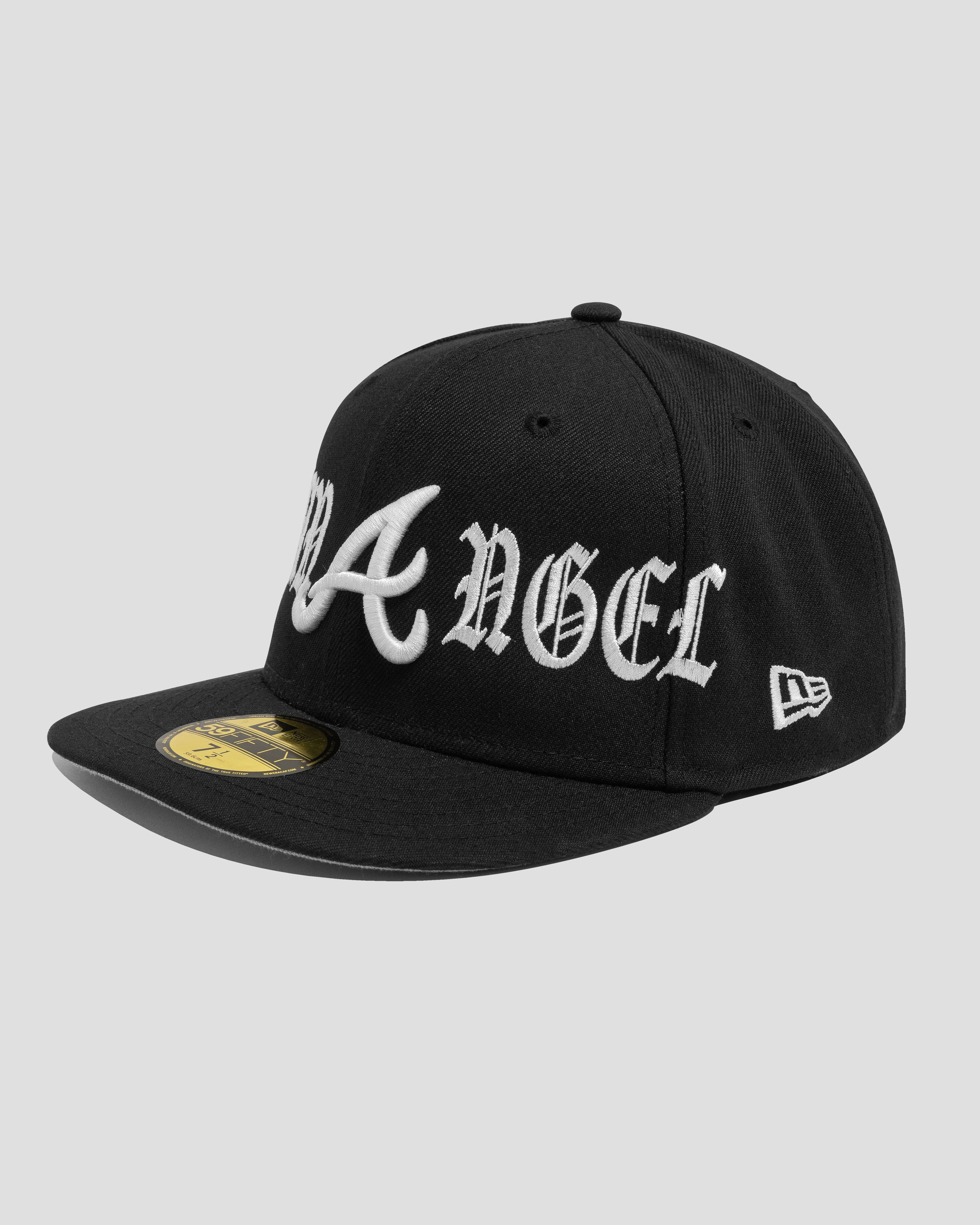ATL NEW ERA FITTED CAP (BLACK-WHITE)